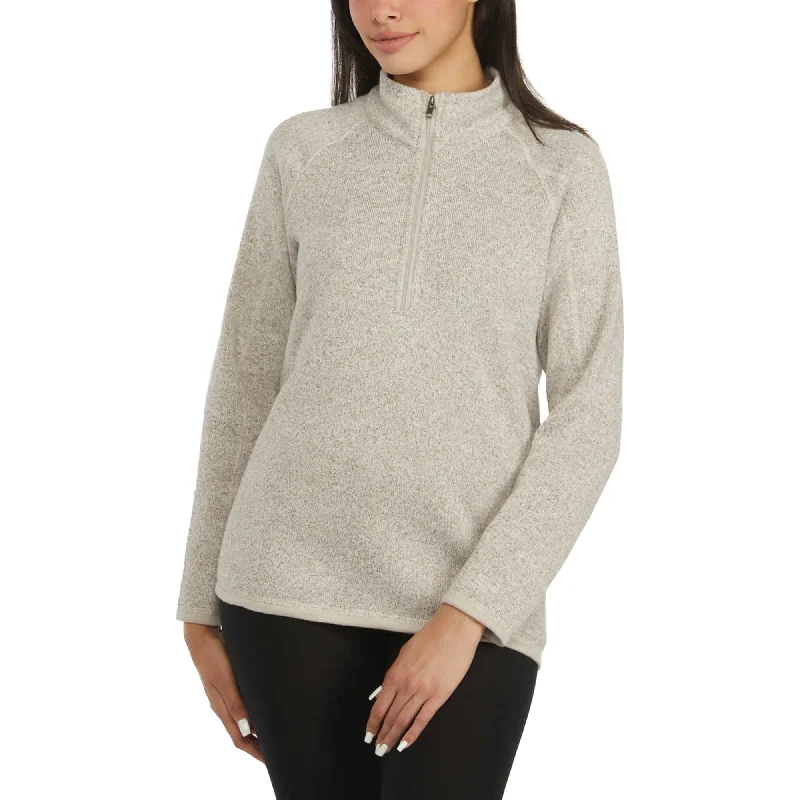 Deal Frenzy Storm Pack Women's Quarter Zip Comfort Fit Cozy  Fleece Sweater