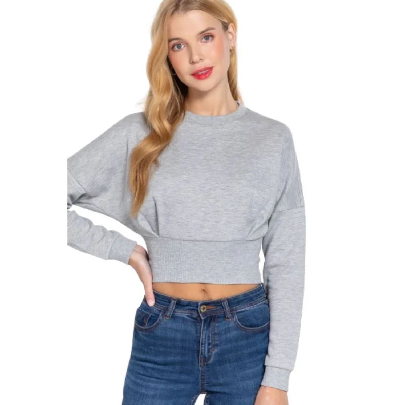 Sale Event Dolman Slv Inner Fleece Terry Top