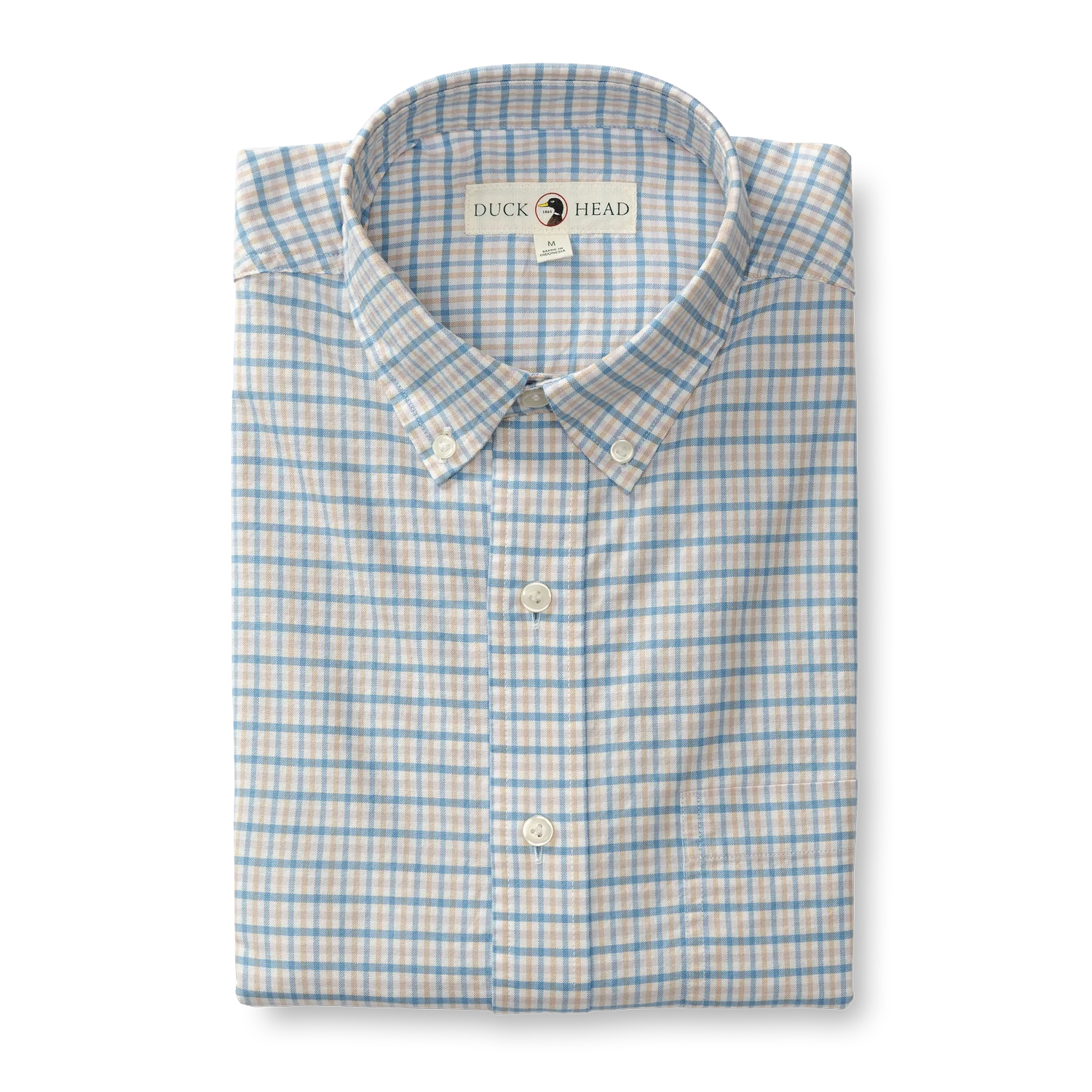 Crazy Deals Cotton Oxford Sullivan Plaid Shirt (Lure Blue)