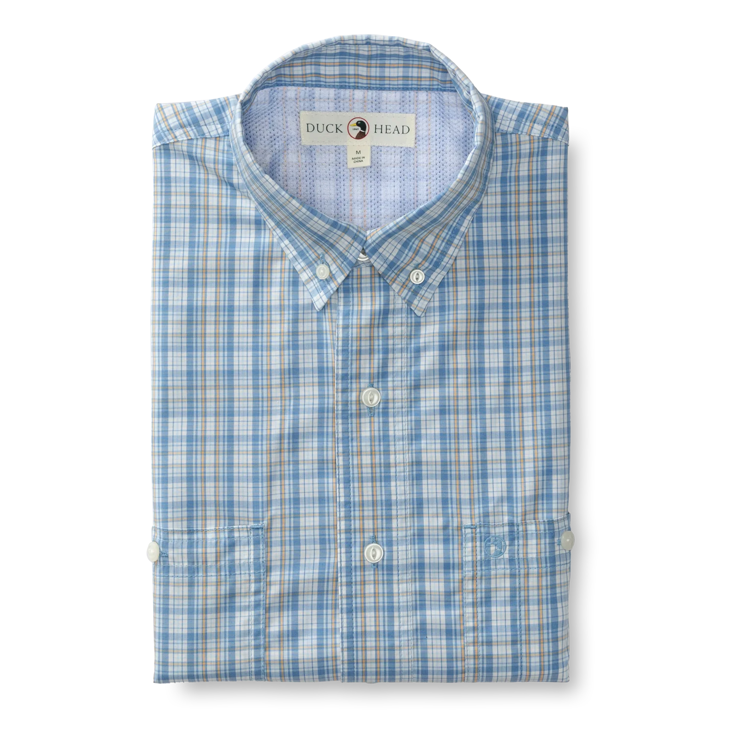 Online Specials Performance Poplin Ellsworth Plaid Guide Shirt (Lure Blue)