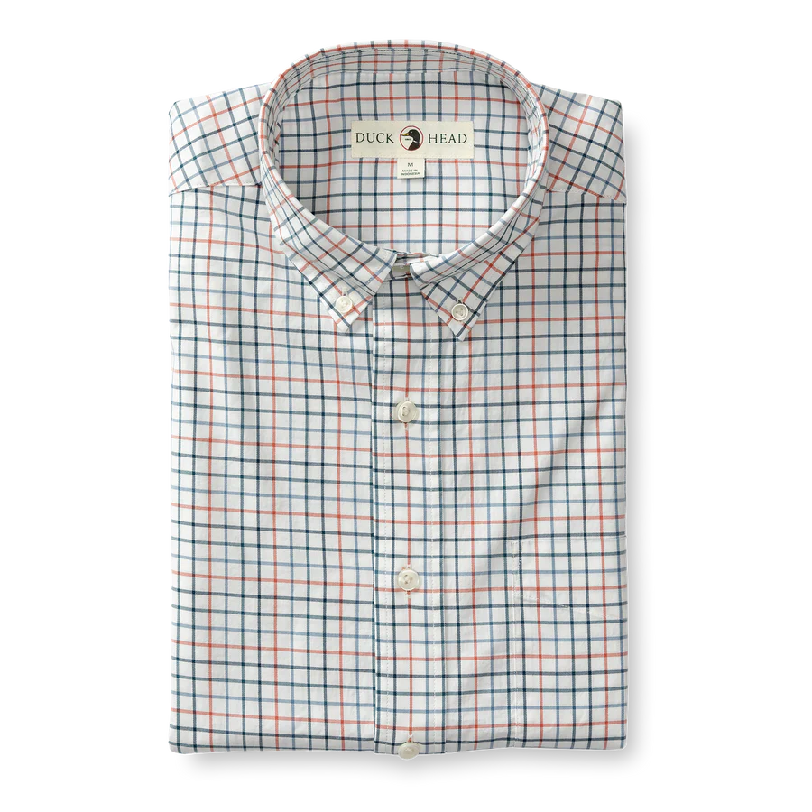 Members Only Joyner Plaid Shirt (Mirror Lake Blue)