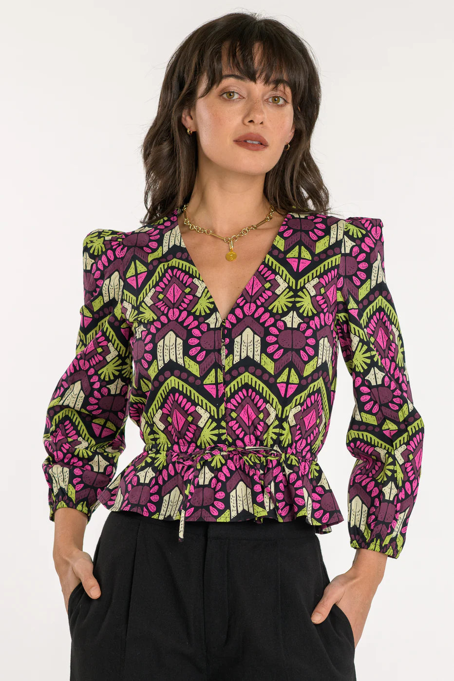 New Markdowns Sloane Top (Aztec)