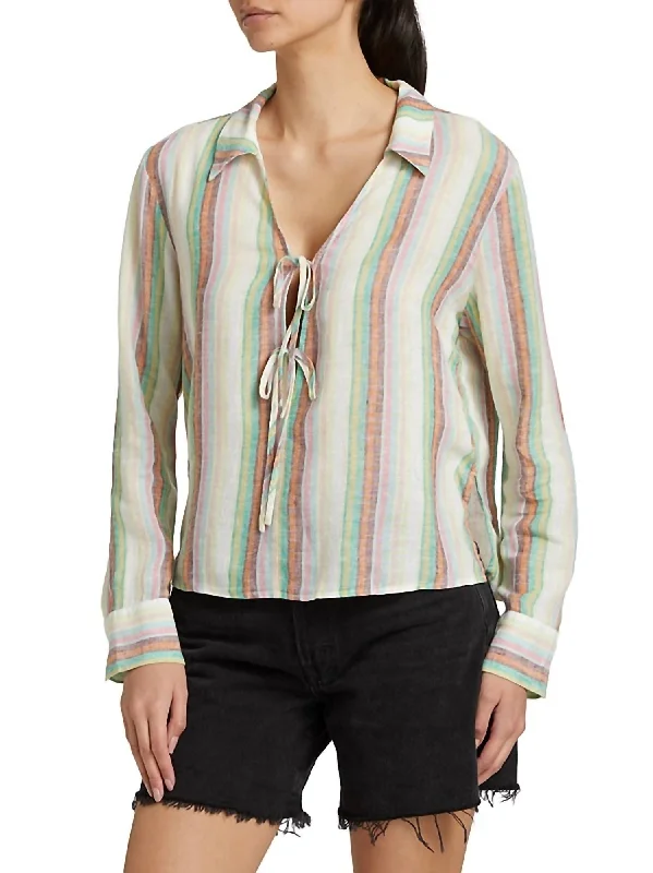 Price Rollback Elm Top In Palais Stripe