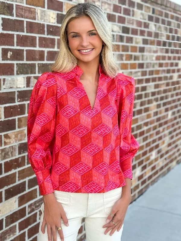 Discount Deals Hampton Top (Block Monogram)
