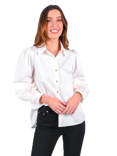 Can't Miss Oxford Top (White)