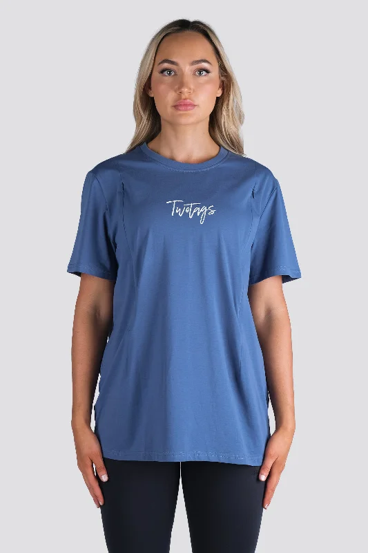 Online Only Essential Feeding T-Shirt - Stone Blue