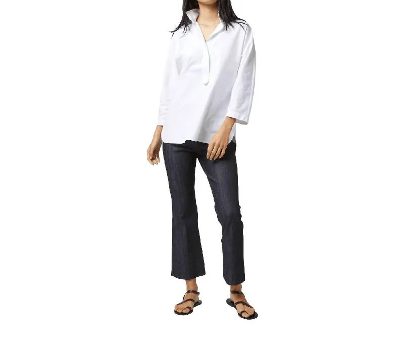 Big Savings Fanny Shirt In White Poplin