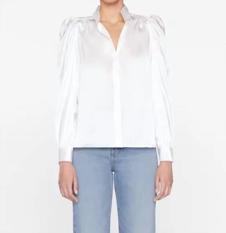 Extra Savings Gillian Long Sleeve Top In Off White