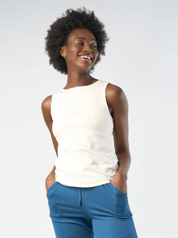 Fantastic Offers Gossypium Freedom Yoga Vest - Natural