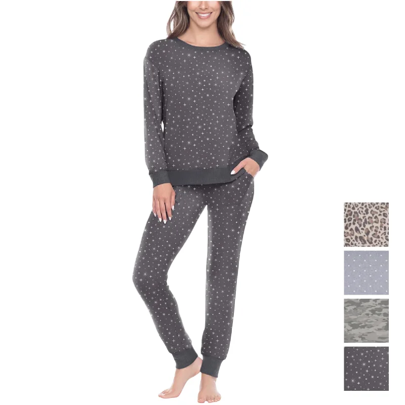 Sneak Peek Sale Honeydew Women's 2-Pc Super Soft Printed Soft Pajama Lounge Set