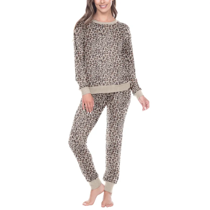 Take Advantage Honeydew Women's 2-Pc Super Soft Printed Soft Pajama Lounge Set