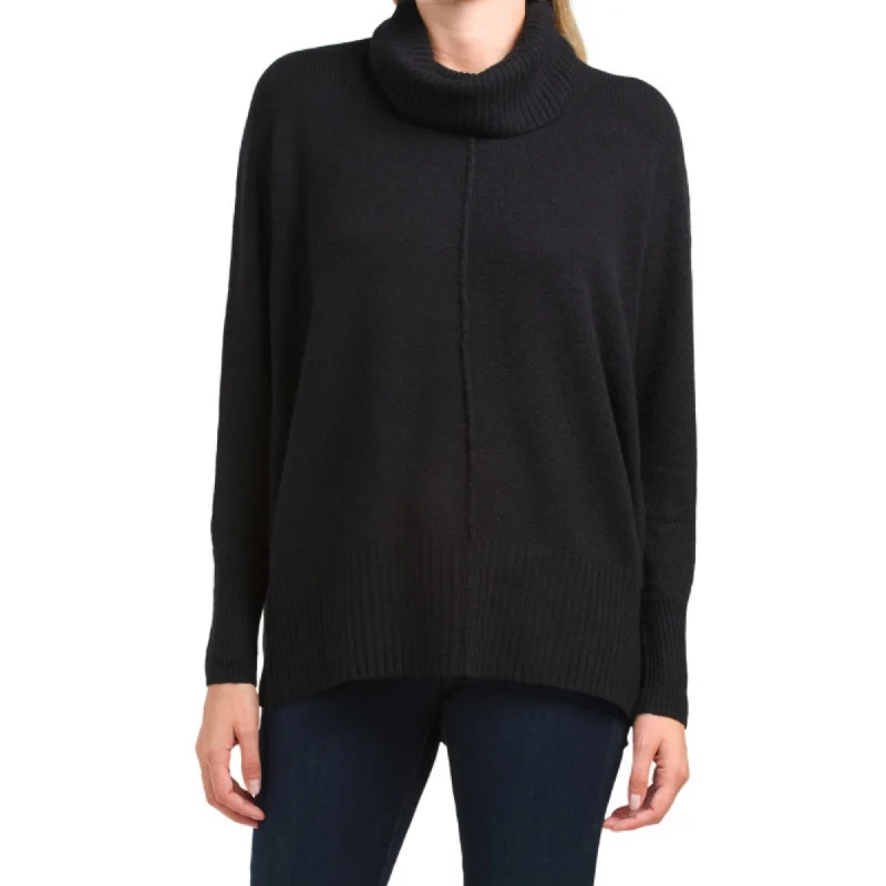 Reduced Prices Jessica Simpson Women's Long Sleeve Cowl Neck Poncho Knit Tunic Sweater