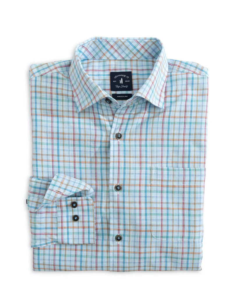 Act Fast Rolen Button Down (Baja Blue)
