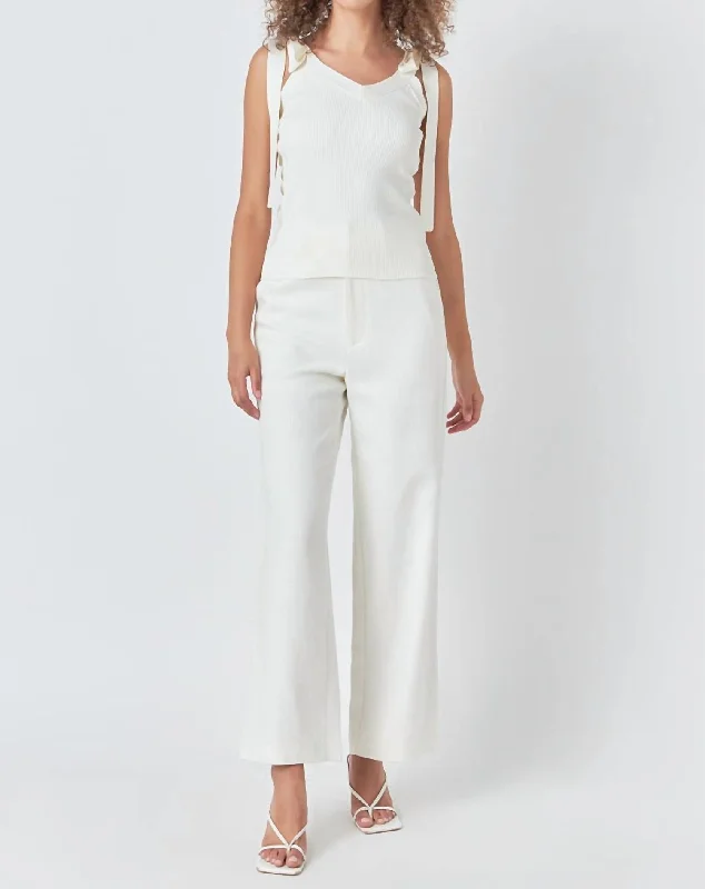 Can't Miss Knit Tank Top In White