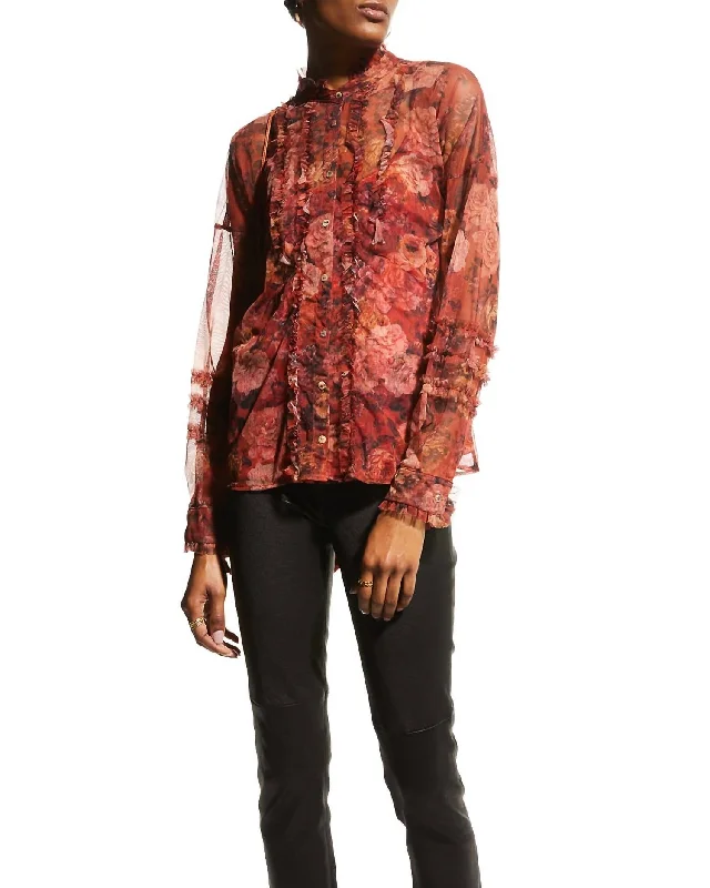 Best Seller Lauryn Button Down Shirt In Multi