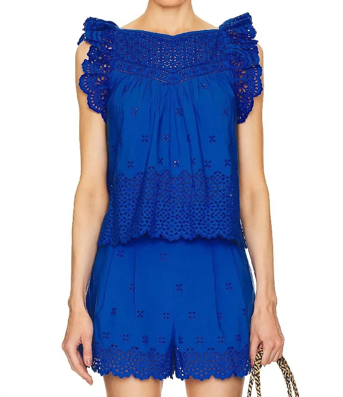 Price Rollback Leona Top In Cobalt