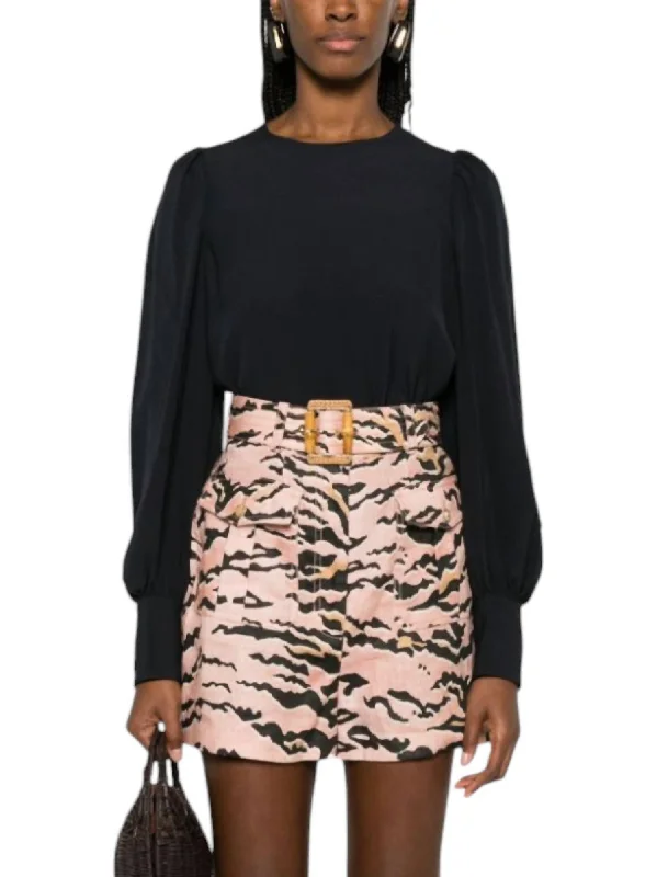 Inventory Reduction Lilliana Blouse In Noir