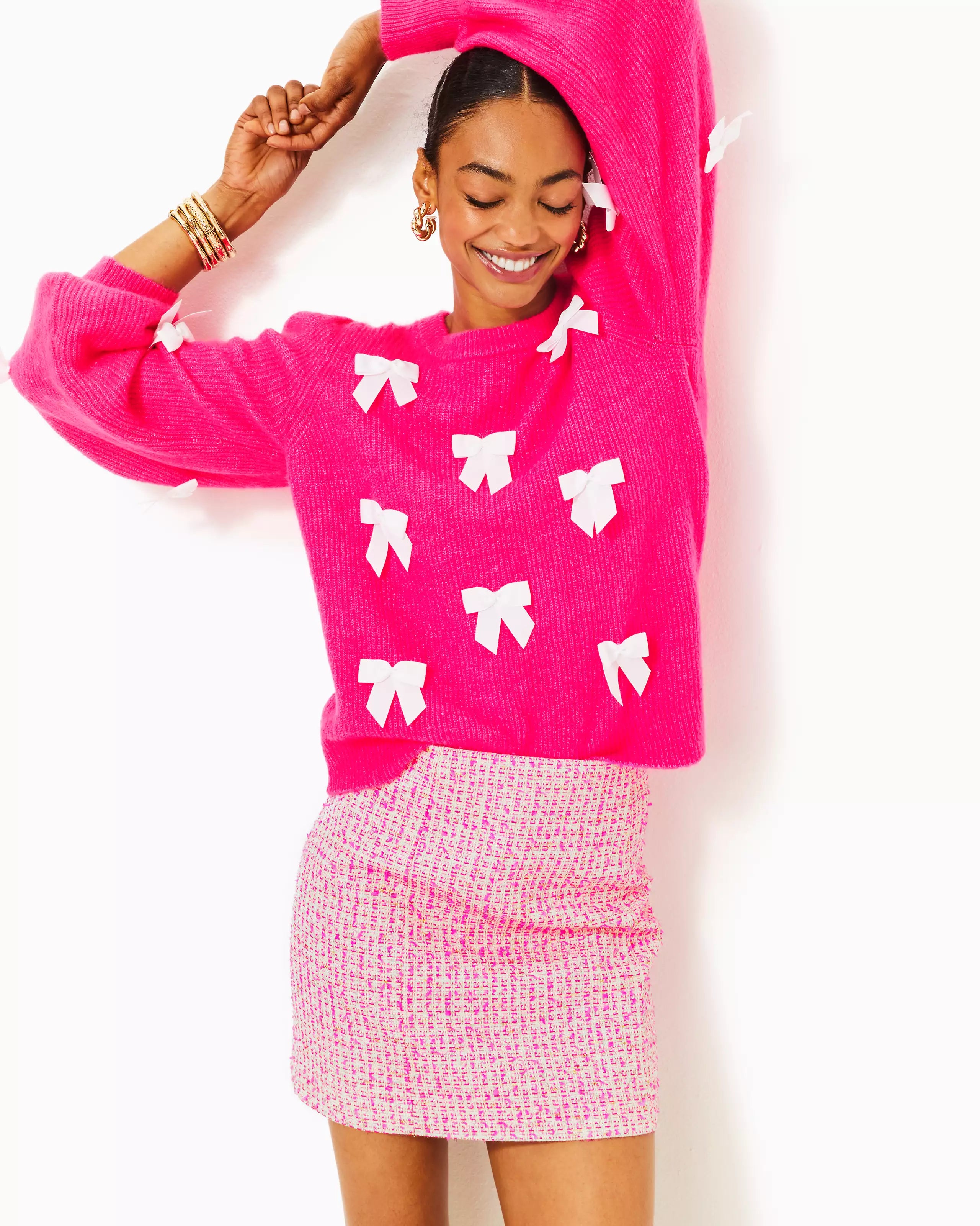 Buy Now Zarie Sweater (Pink Party Bows)