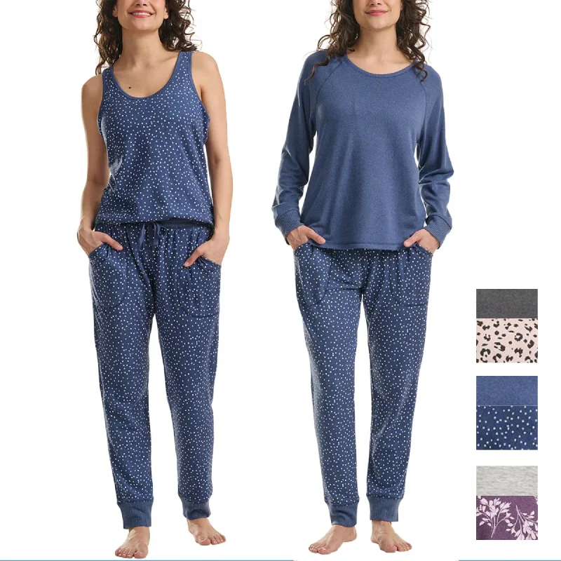 Blowout Sale Karen Neuburger Women's 3-Piece Printed Soft Pajama Lounge Set