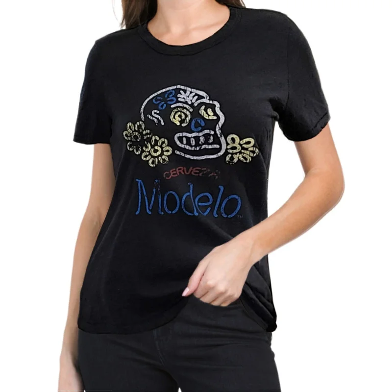 Buy More, Save More Lucky Brand Modelo Skull Graphic Print Top Cotton T-Shirt