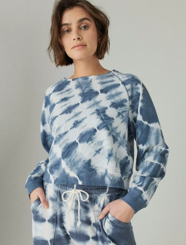 Special Promotion Lucky Brand Womens French Terry Cropped Raglan Crew