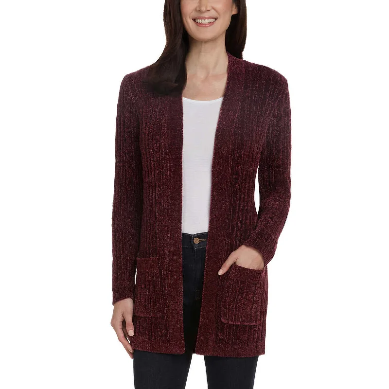Massive Deals Matty M Women's Open Front Mid Length Soft Knit Chenille Cardigan