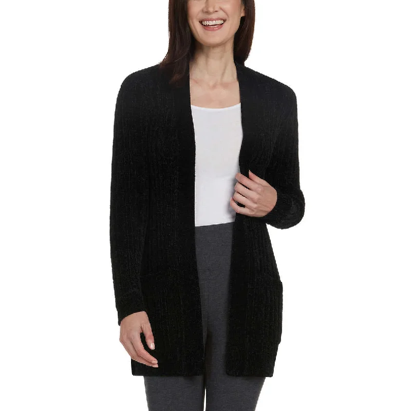 Quick Sale Matty M Women's Open Front Mid Length Soft Knit Chenille Cardigan