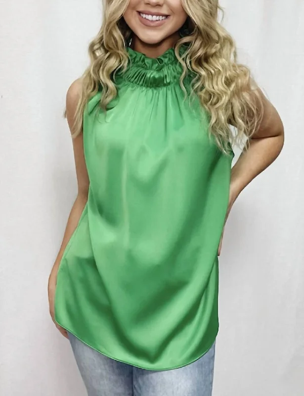 Incredible Offers Mock Neck In Green