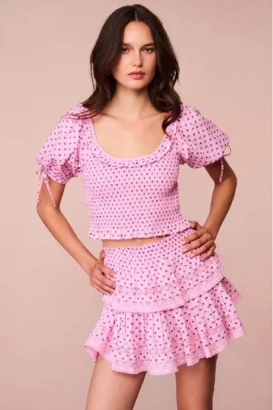 Unbeatable Prices Molly Cotton Bow Puff Sleeve Top