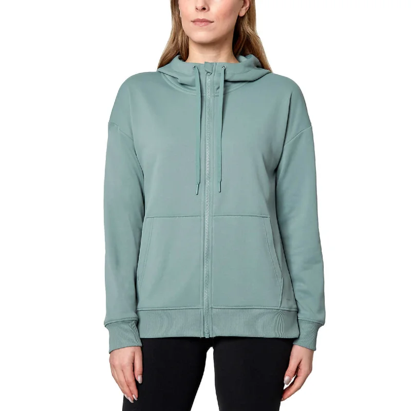 Super Bargain Mondetta Women's Plus Performance Kangaroo Pocket Moisture Wicking Full Zip Hoodie