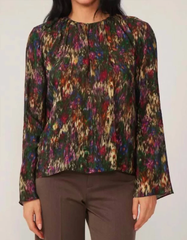 Clearance Sale Paislee Blouse In Moody Moire