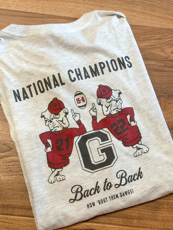 Special Discount Back-To-Back National Championship Tee (Gray)