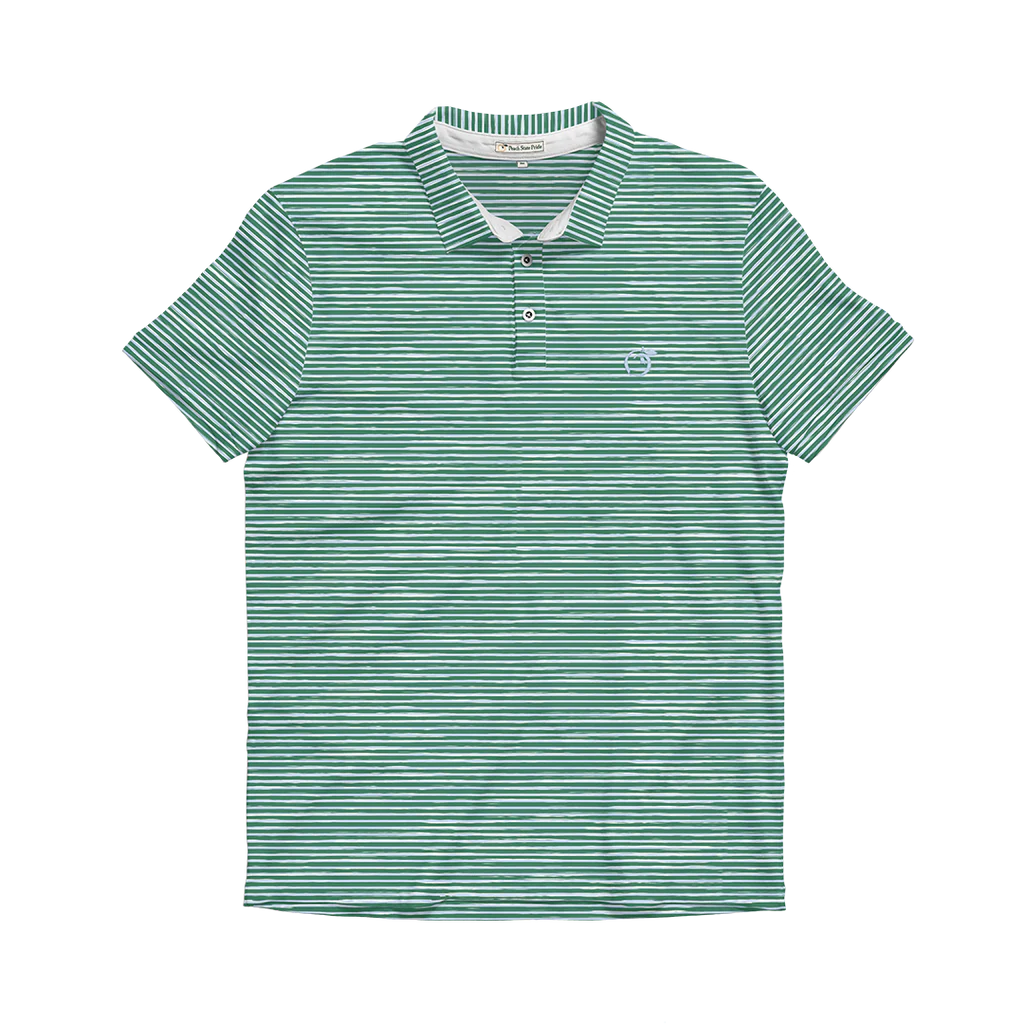Hot Deal Heathered Azalea Polo (Pine Green/Cays Blue)
