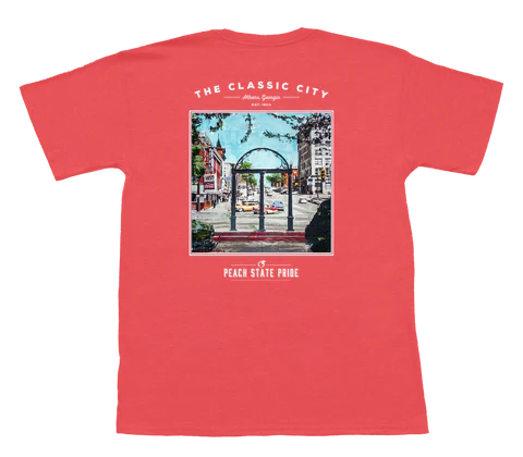 Discount Deals Vintage Athens Tee (Nantucket Red)