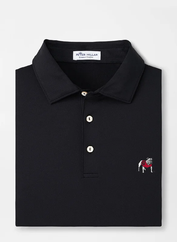 Bargain Prices Solid Standing Dawg Polo (Black)
