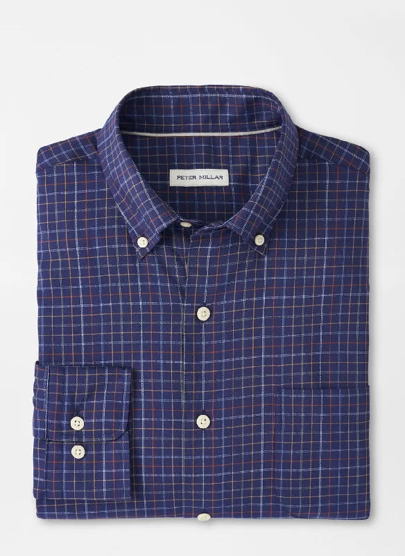 Super Sale Fenton Cotton-Stretch Sport Shirt (Navy)