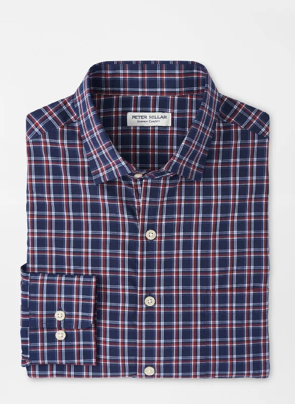 Can't Be Beat Sylvan Performance Poplin Sport Shirt (Navy)