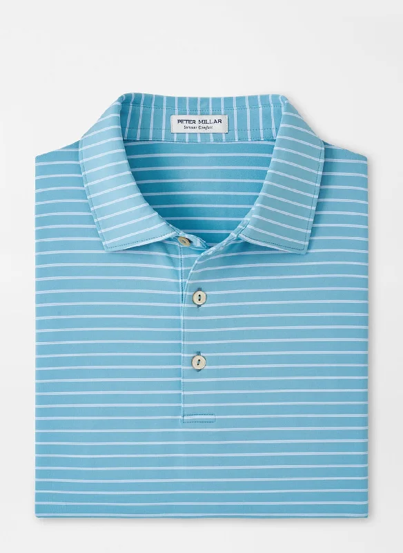 New Markdowns Drum Performance Jersey Polo (Cyan)