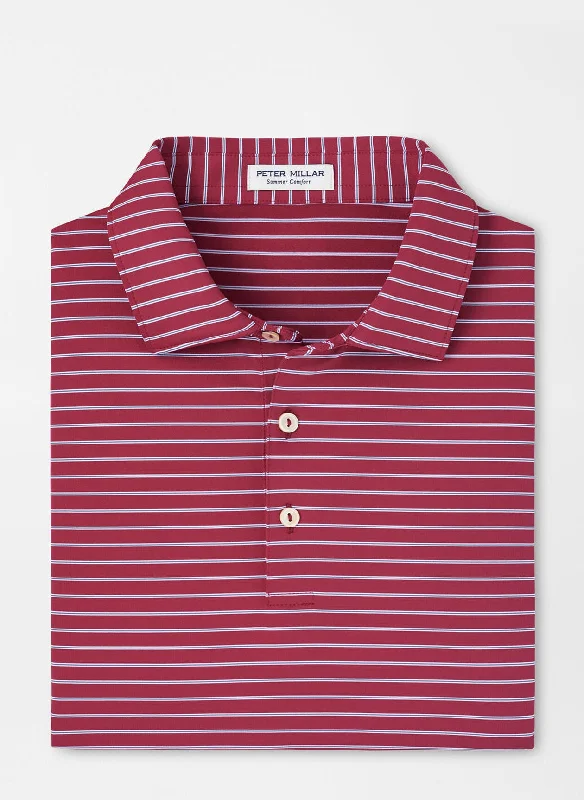 New Deals Drum Performance Jersey Polo (Pomegranate)