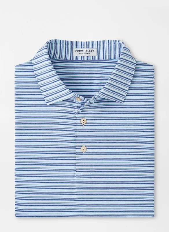 Huge Discounts Fairmont Performance Jersey Polo (White/Astral Blue)