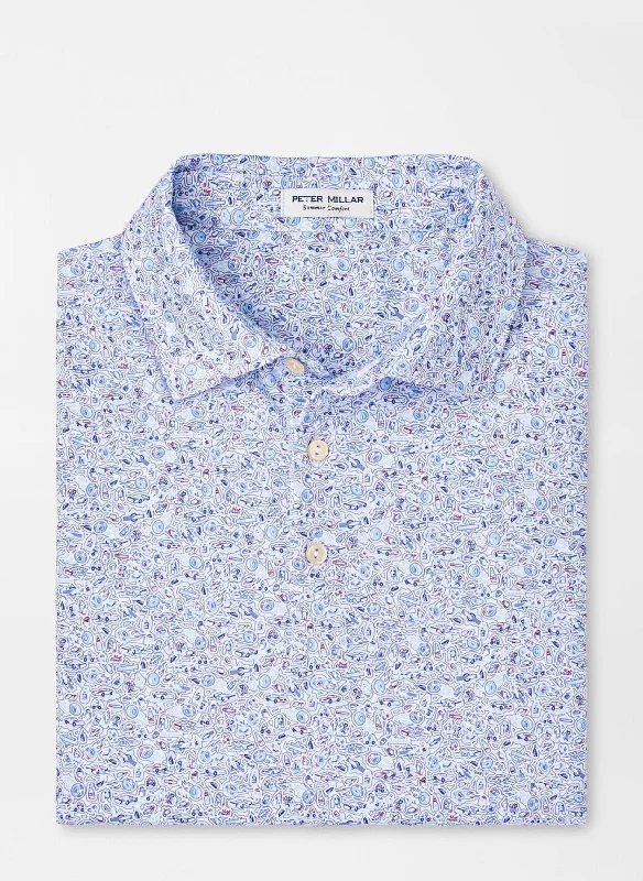 Final Clearance Bootlegger Performance Jersey Polo (White)