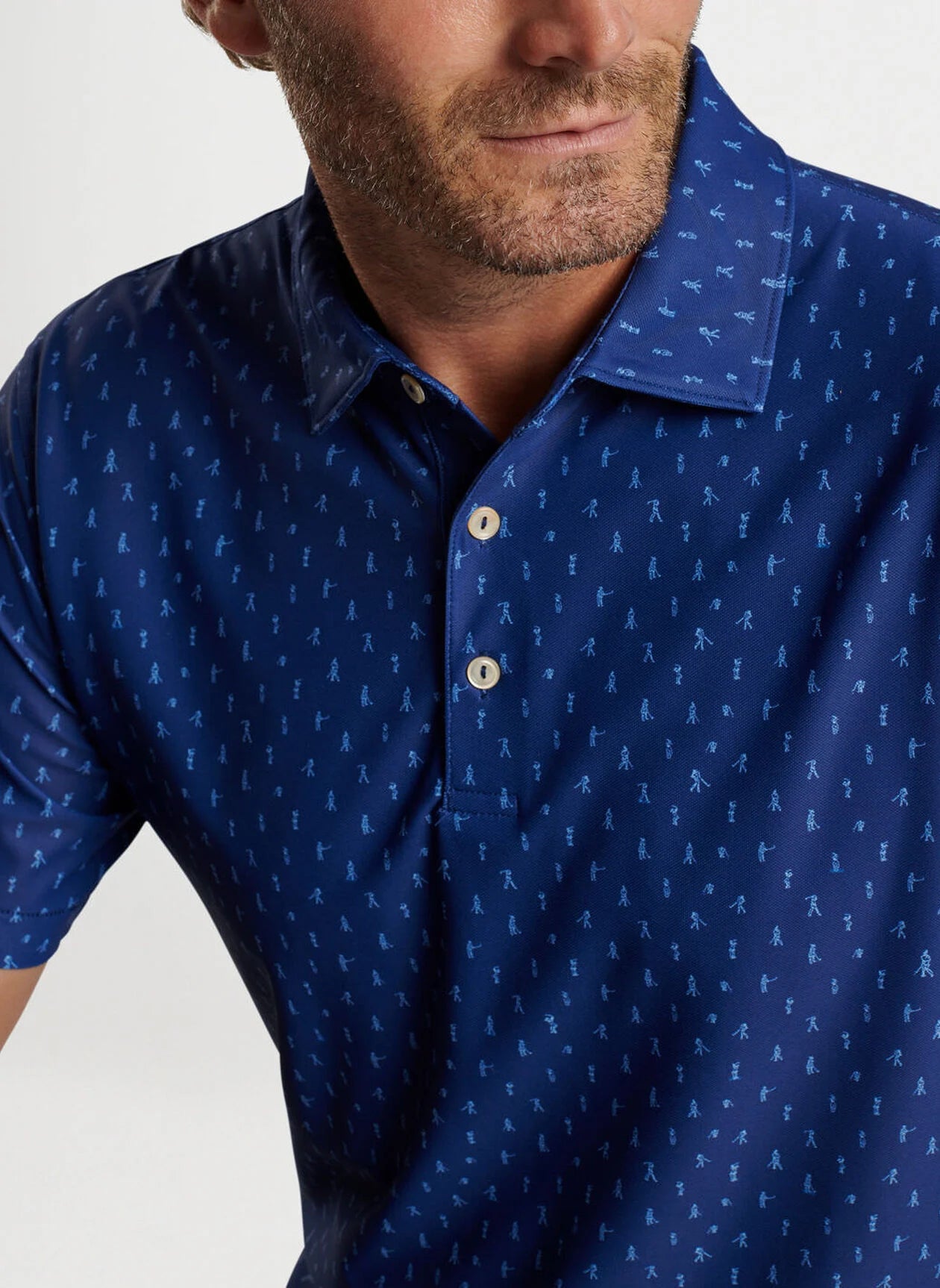 Final Sale Fairway Par-Tee Performance Mesh Polo (Sport Navy)