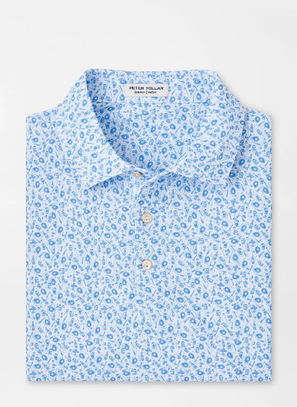 Don't Wait Shuckin' Season Performance Mesh Polo (White)