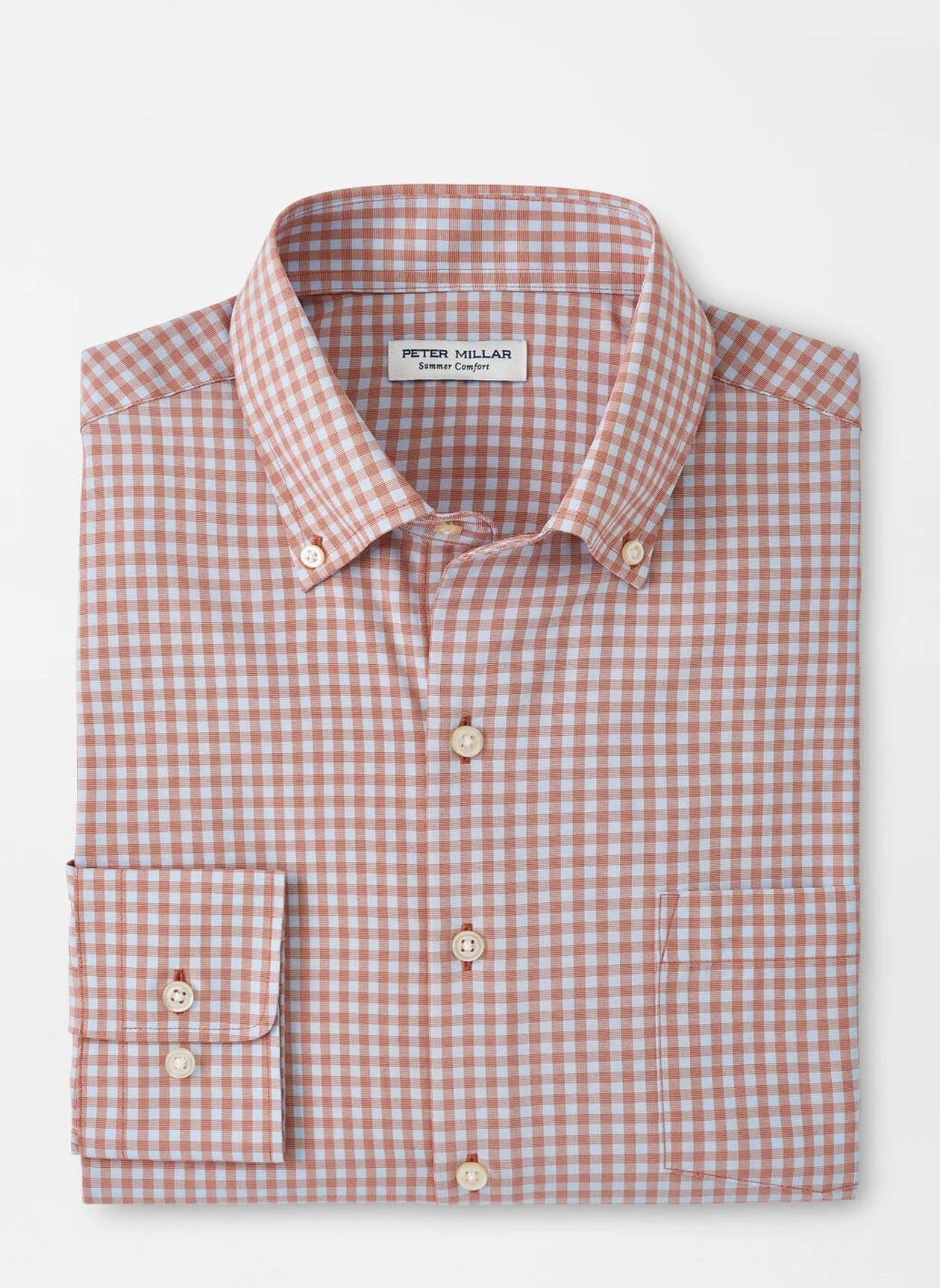 Midnight Madness Murray Performance Poplin Sport Shirt (Burnt Orange)