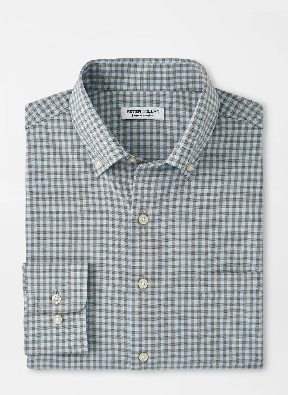 Amazing Deals Murray Performance Poplin Sport Shirt (Dark Olive)