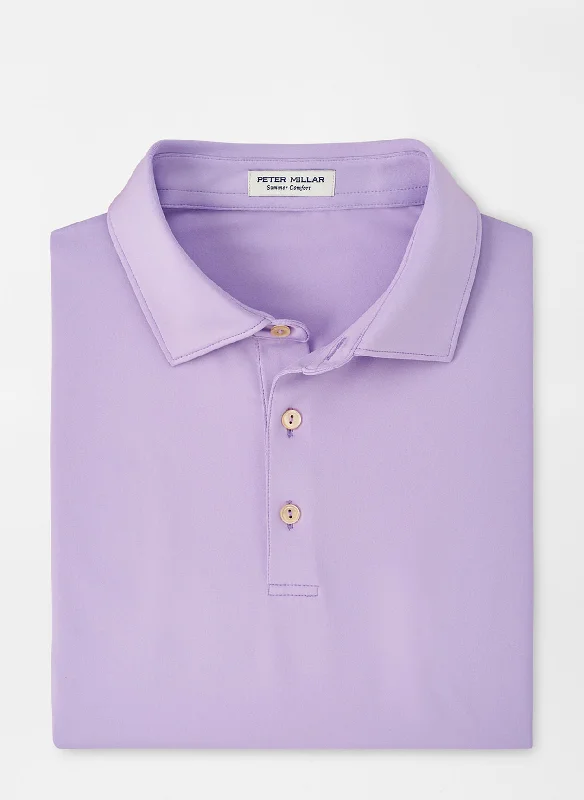 Take Advantage Solid Performance Jersey Polo (Moonflower)