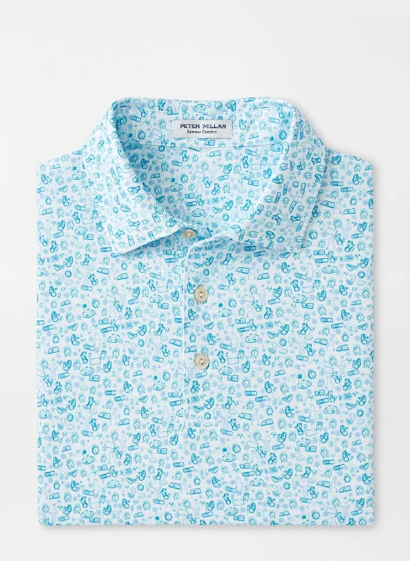 Deal Explosion Deja Vu Performance Polo (White)