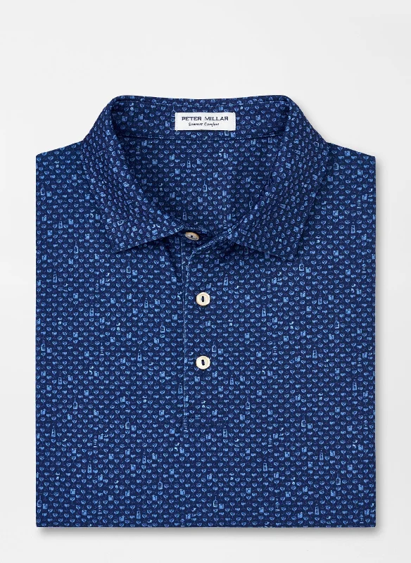 Major Savings Whiskey Sour Performance Polo (Sport Navy)