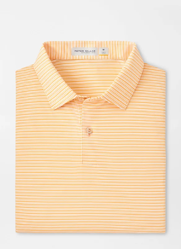 Shop and Save Featherweight Payne Stripe Polo (Orange Nectar)