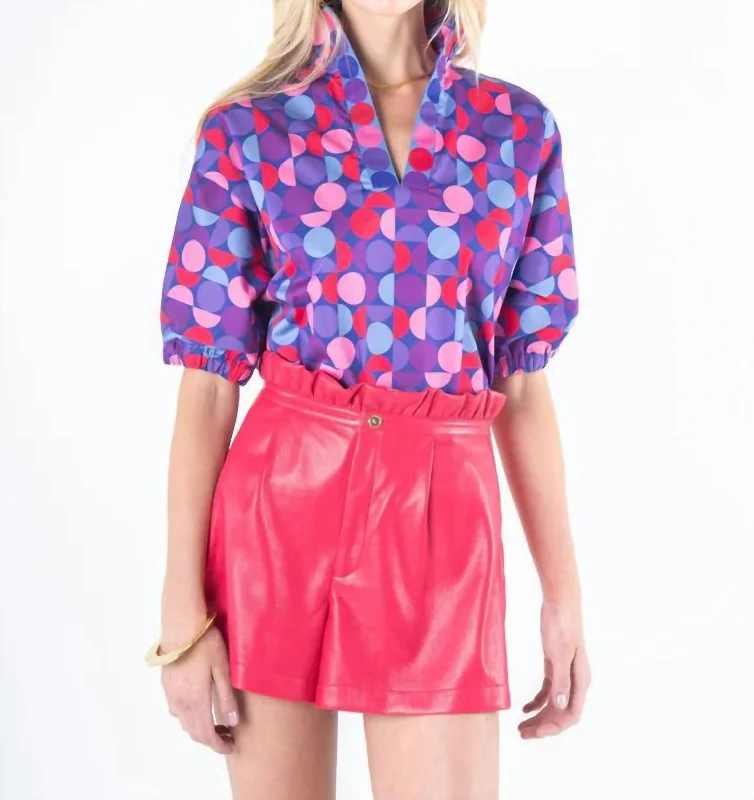Big Discounts Poppy Top In Bahaus Cotton Poplin